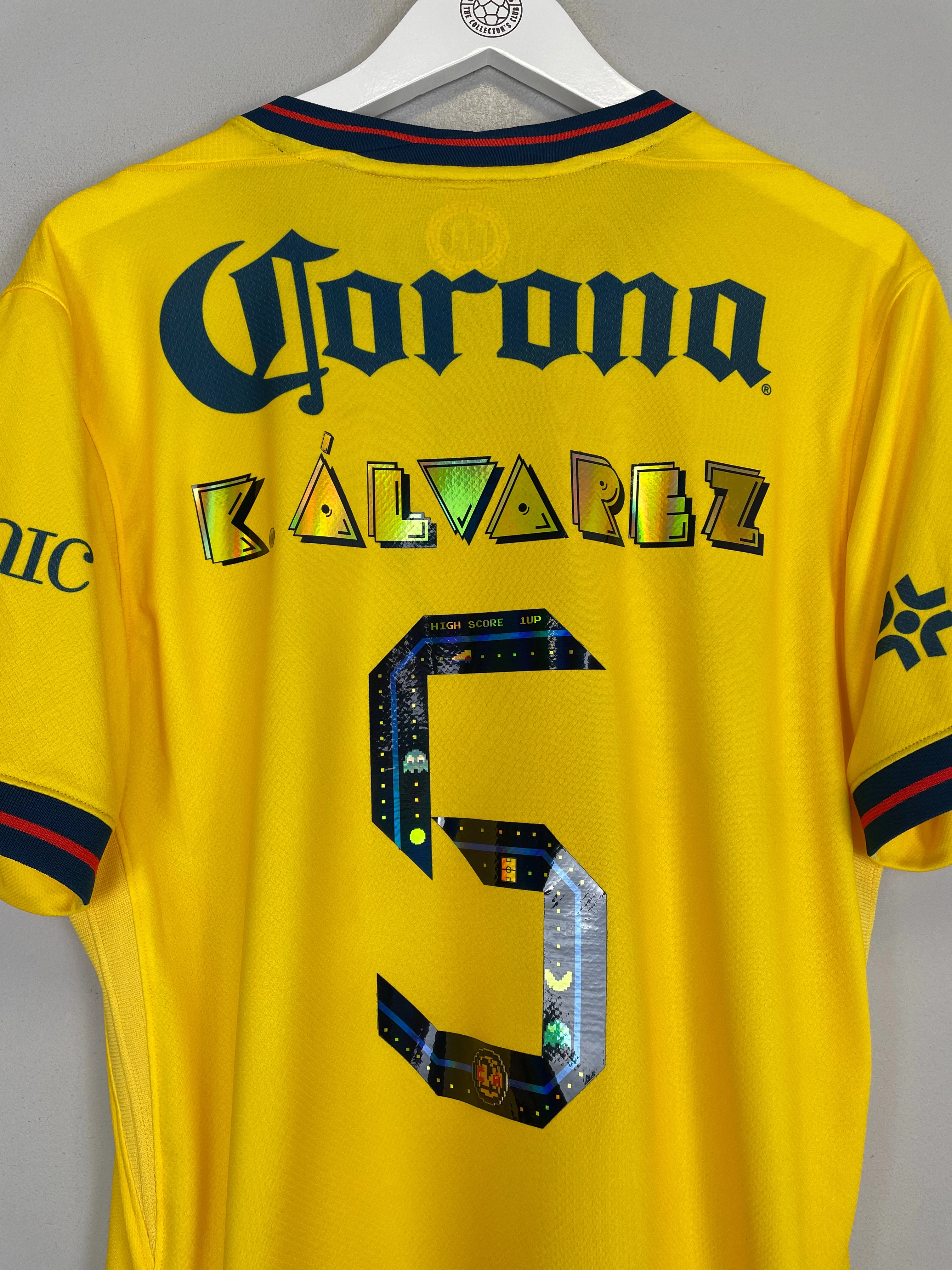 Flexible Design Multiaxial Compression Zones 2024/25 Club America Alvarez #5 *BNWOT* Pac-Man Home Shirt (Multiple Sizes) Nike