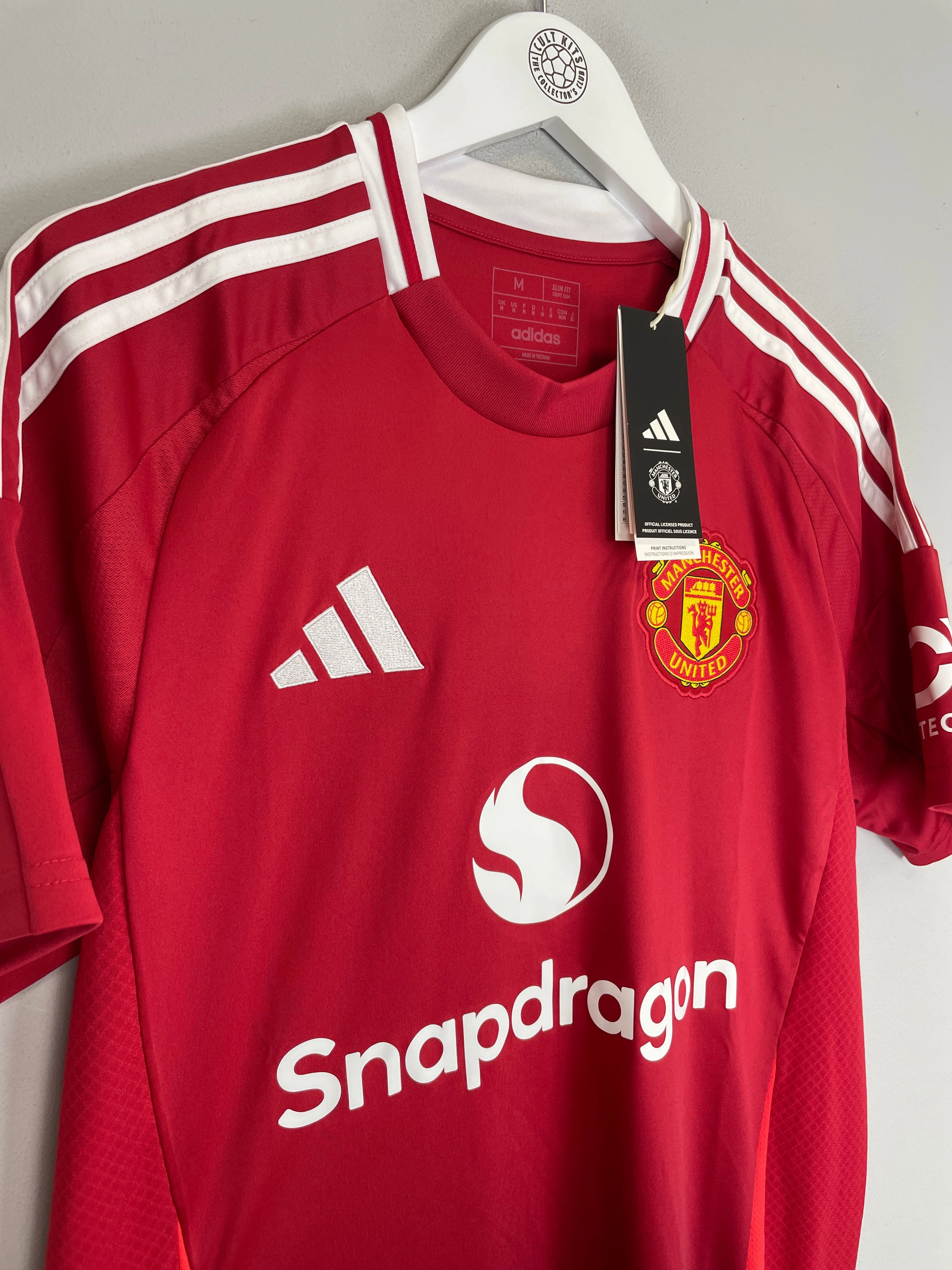 2024/25 Manchester United *BNWT* Home Shirt (Multiple) Adidas Breathable Back Vents Outdoor Activewear