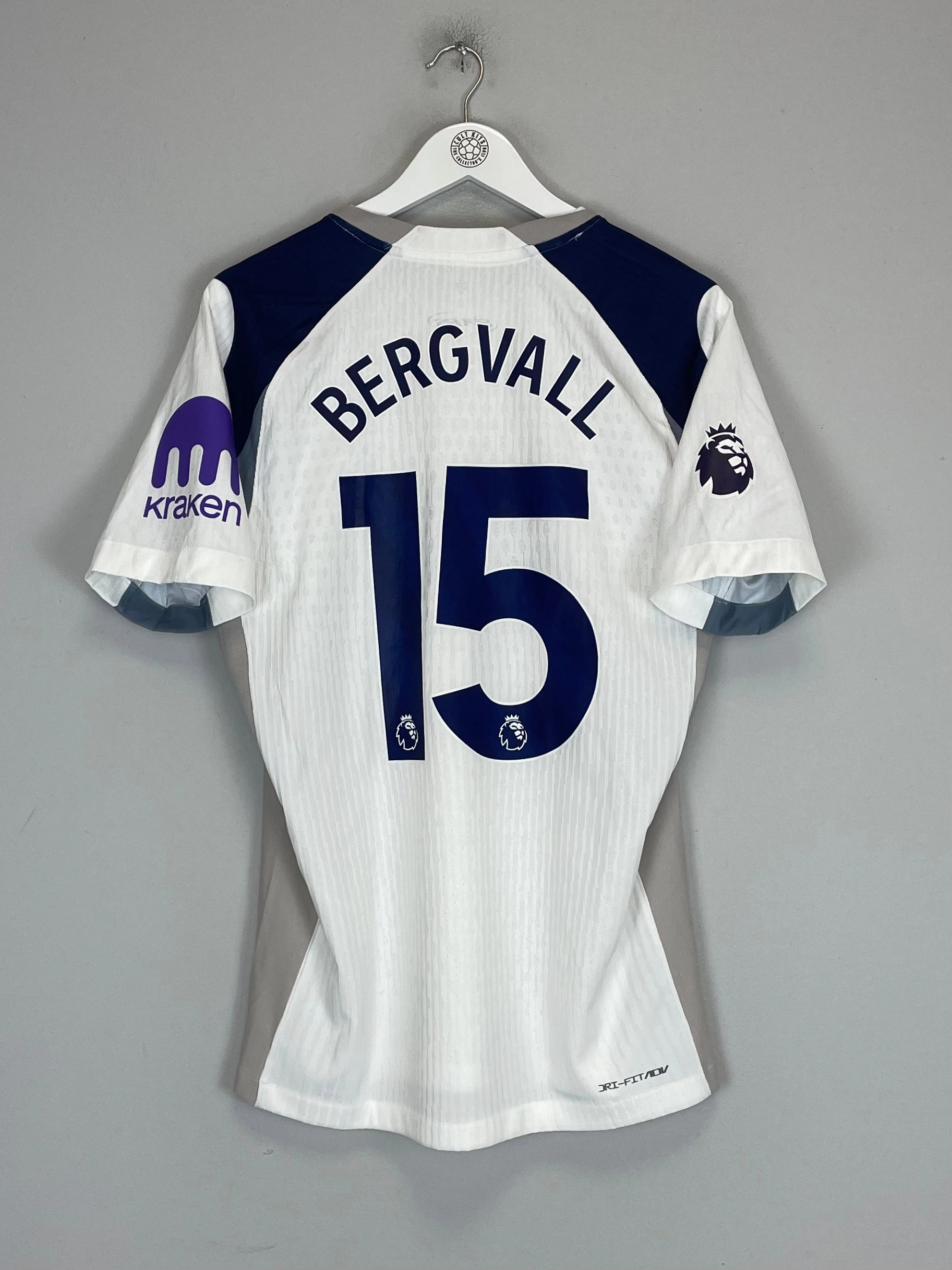 Ultra Smooth Flat Seams Chic Design 2025/26 TOTTENHAM BERGVALL #15 *AUTHENTIC* HOME SHIRT (M) NIKE