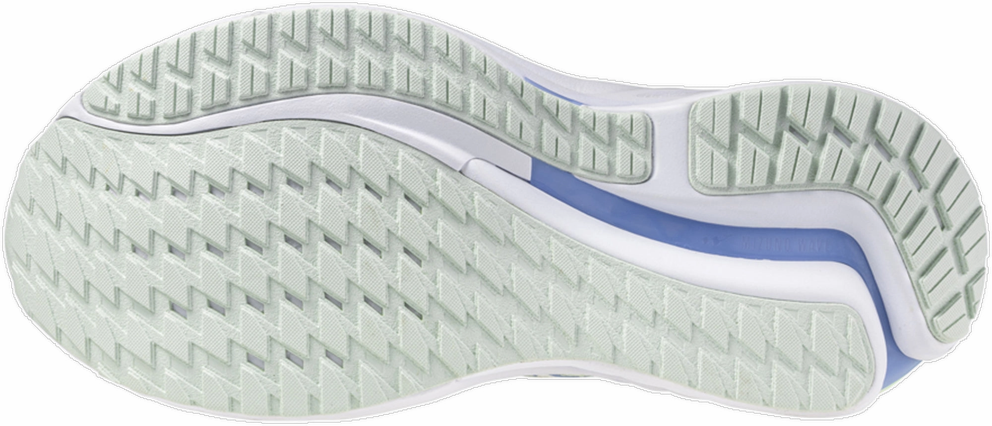 Comfortable Anti Slip Tread Design Mizuno Wave Inspire 21 Womens Running Shoes - Green