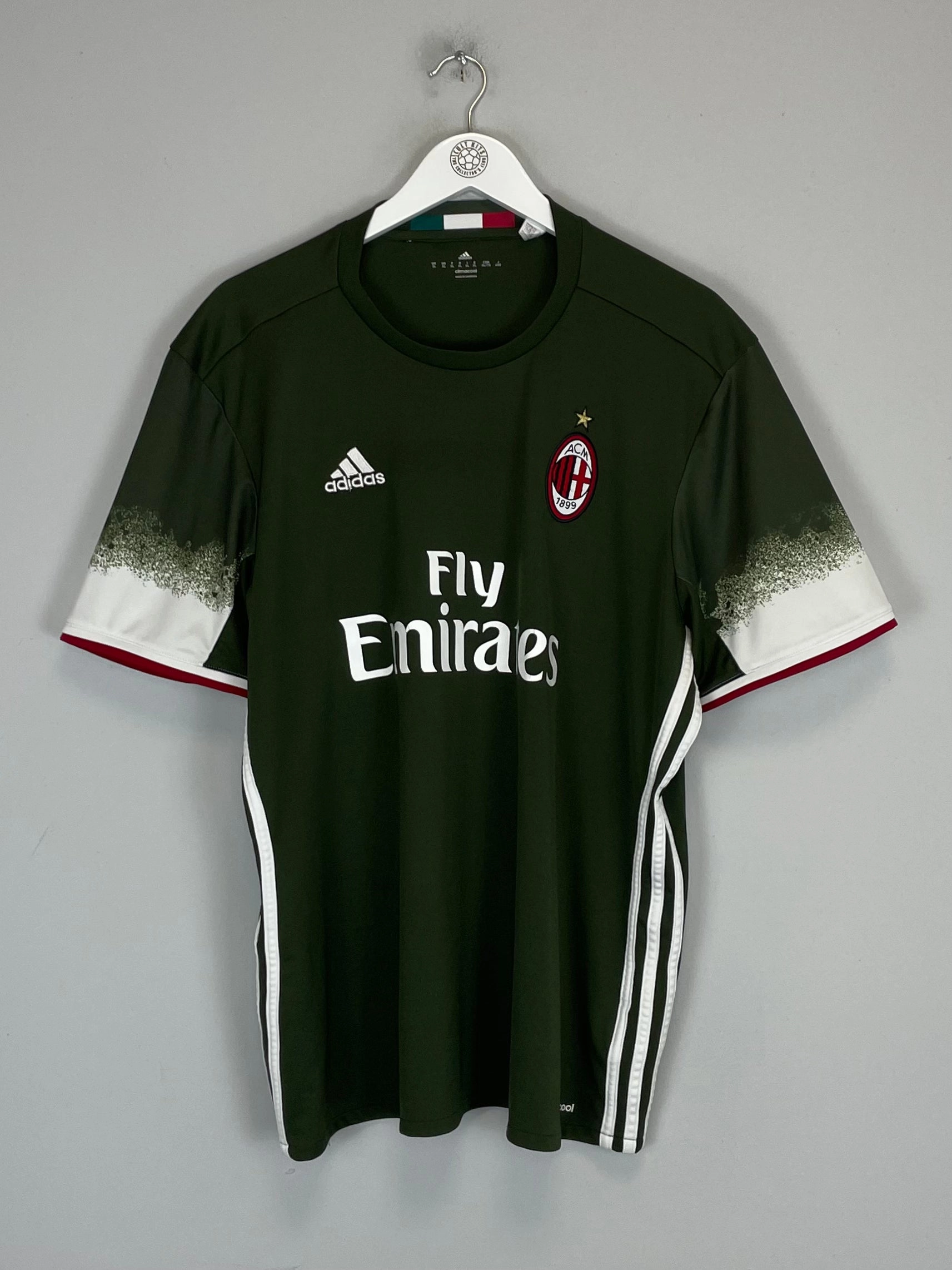 2016/17 AC MILAN THIRD SHIRT (XL) ADIDAS Odor Control Technology Neutral Look