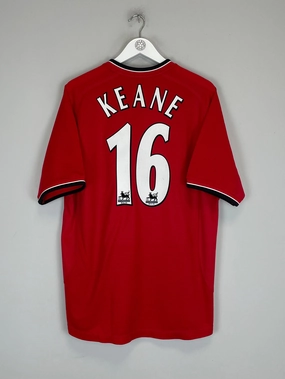 Form Fitting 2000/02 MANCHESTER UNITED KEANE #16 HOME SHIRT (L) UMBRO