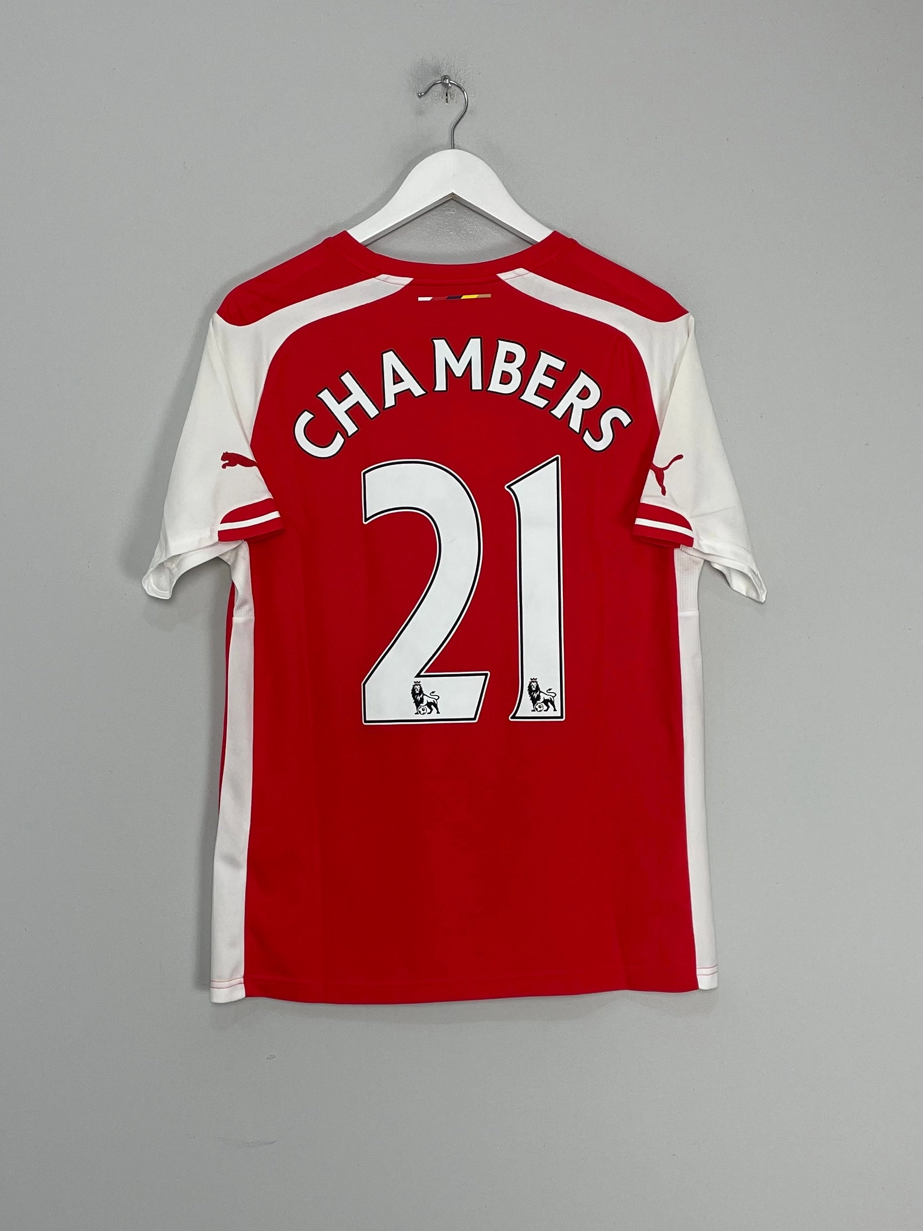 Soft Layers 2014/15 ARSENAL CHAMBERS #21 HOME SHIRT (M) PUMA