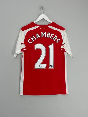 Soft Layers 2014/15 ARSENAL CHAMBERS #21 HOME SHIRT (M) PUMA