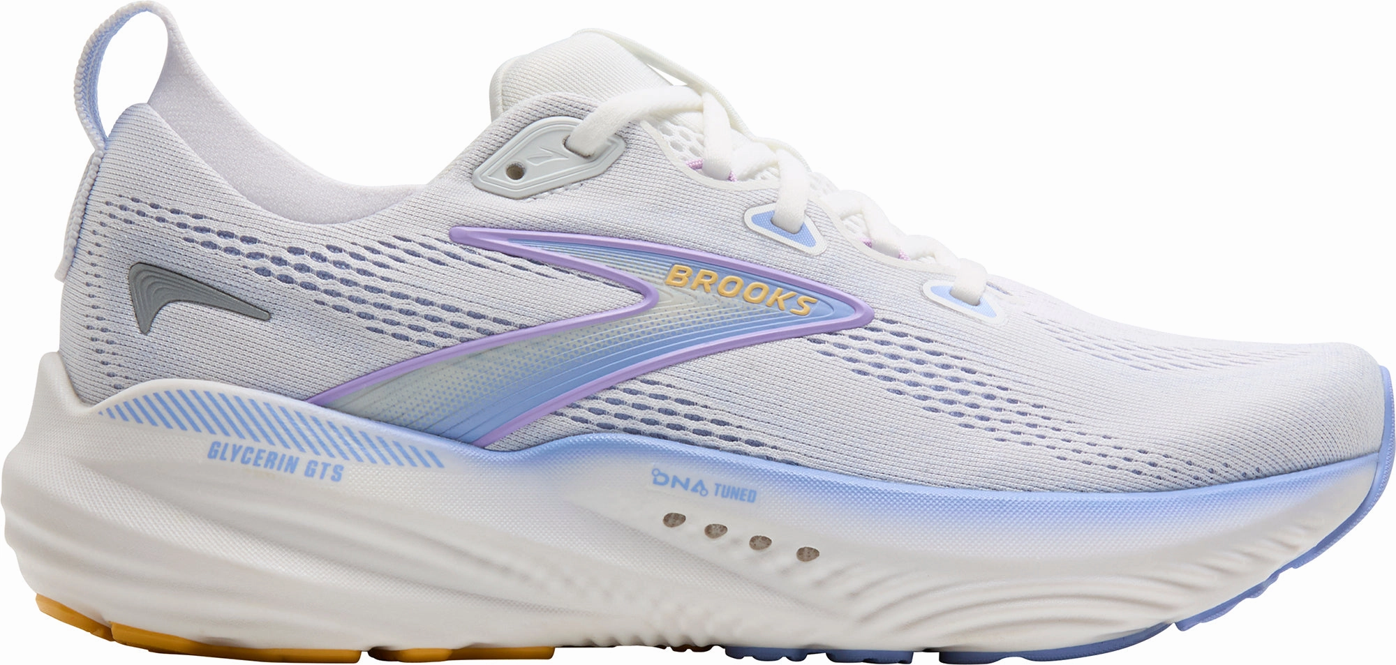 Walk Time Brooks Glycerin GTS 22 Womens Running Shoes - White