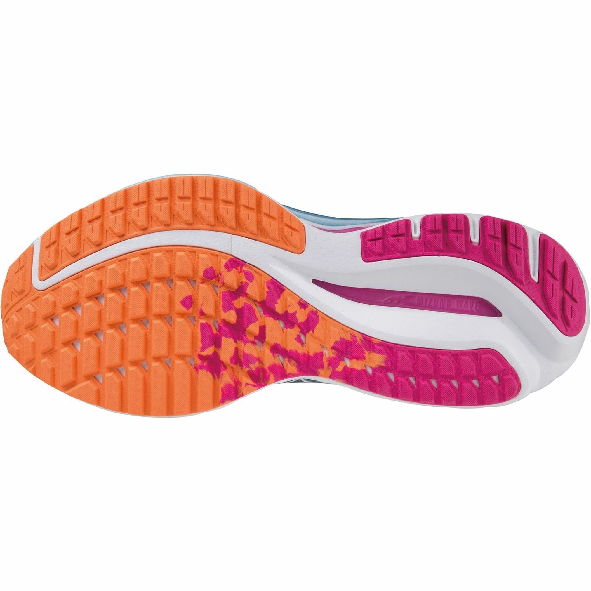 Enhanced Traction Comfortable Footbed Mizuno Wave Inspire 19 Womens Running Shoes - Blue