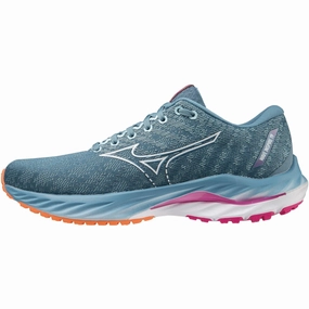 Flexible Motion Mizuno Wave Inspire 19 Womens Running Shoes - Blue