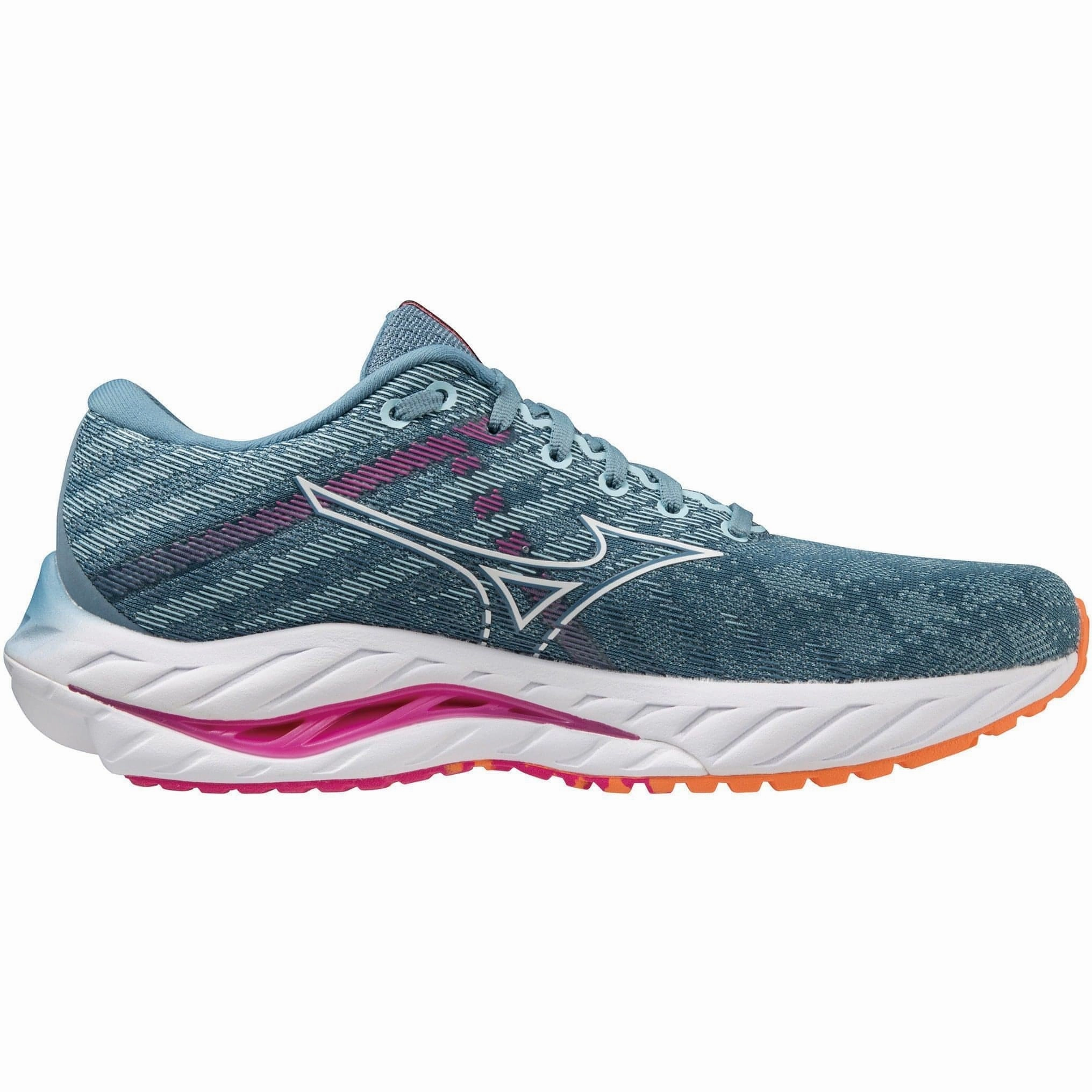 Mizuno Wave Inspire 19 Womens Running Shoes - Blue Exclusive Look