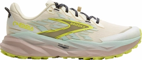 Structured shock absorption Brooks Cascadia 19 Womens Trail Running Shoes - Cream