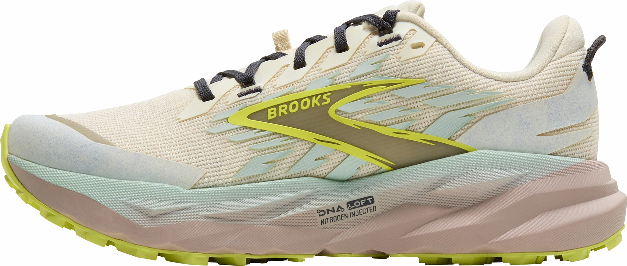 Low Profile Design Brooks Cascadia 19 Womens Trail Running Shoes - Cream
