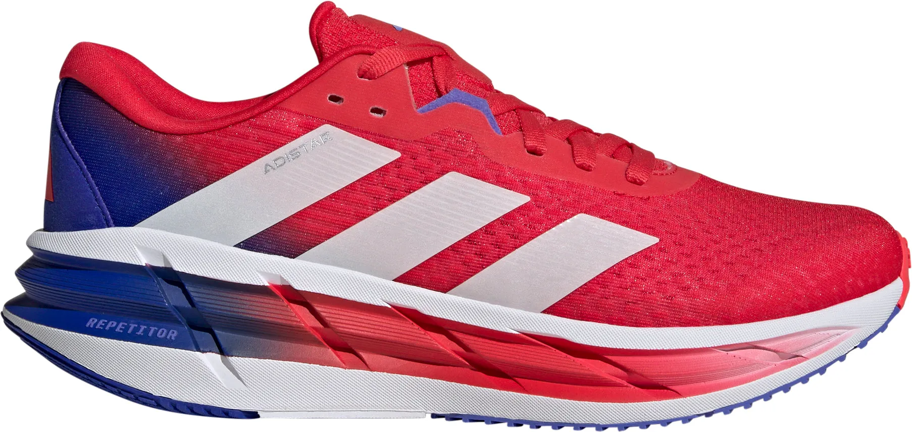 adidas Adistar 3.0 Mens Running Shoes - Red FlexibleSole Low Profile Drop