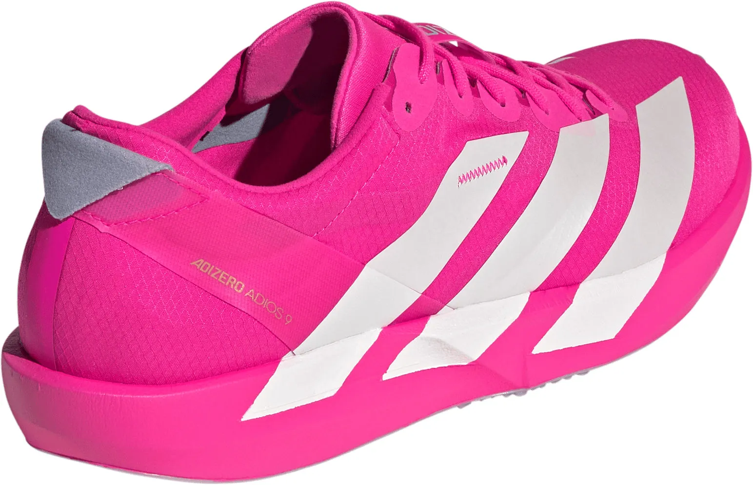 Reinforced Lace Holes Anti Odor Fabric adidas Adizero Adios 9 Mens Running Shoes - Pink