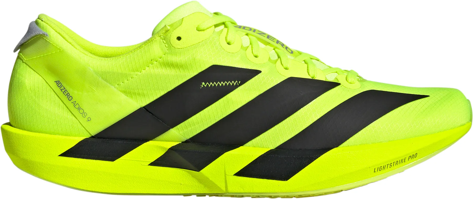 adidas Adizero Adios 9 Mens Running Shoes - Yellow Durable durability Impact Resistant Plate