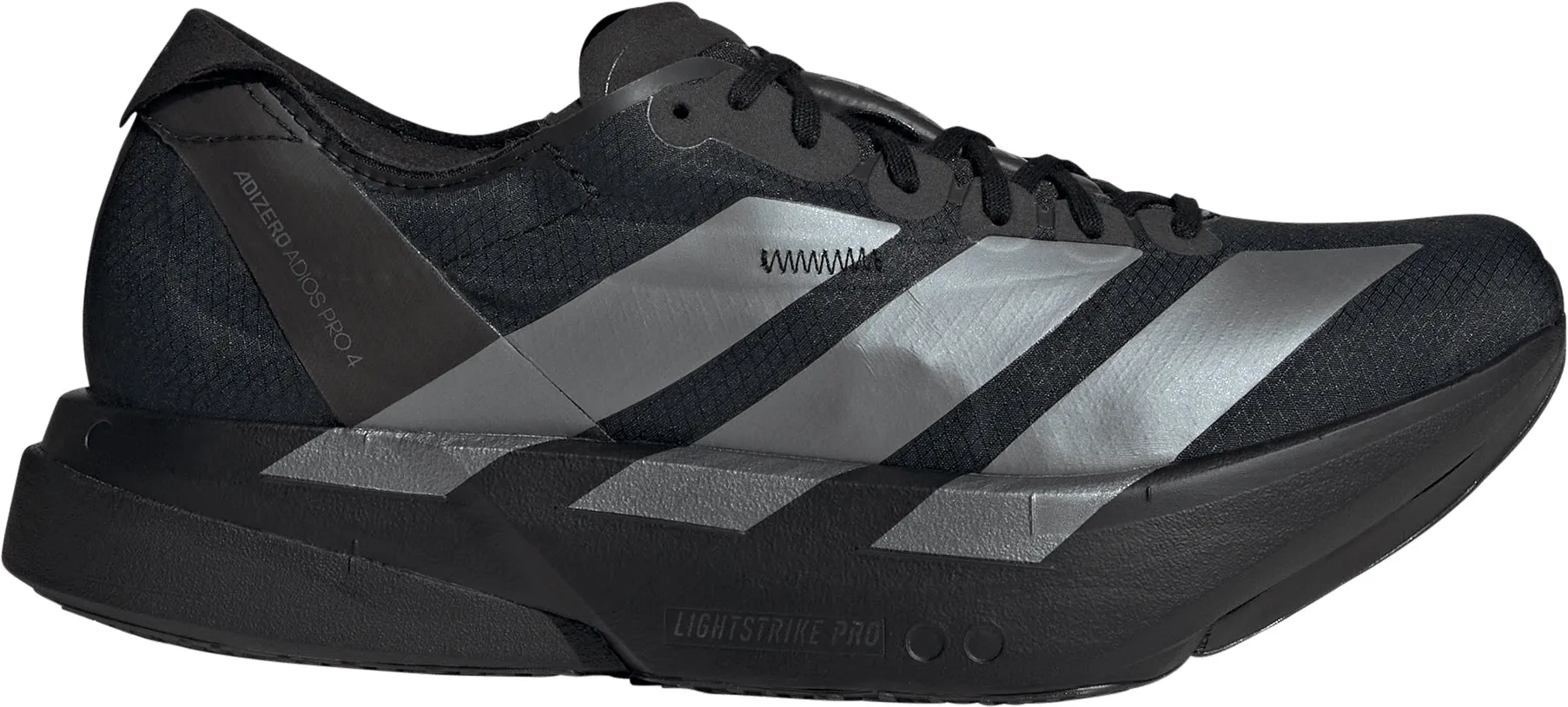 Elastic Gore Loafers style adidas Adizero Adios Pro 4 Mens Running Shoes - Black
