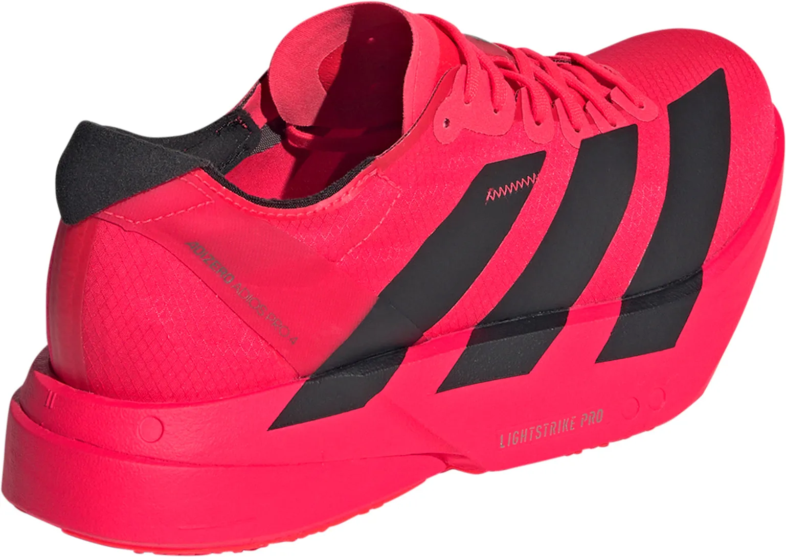 Ergonomic Sole High impact adidas Adizero Adios Pro 4 Womens Running Shoes - Red