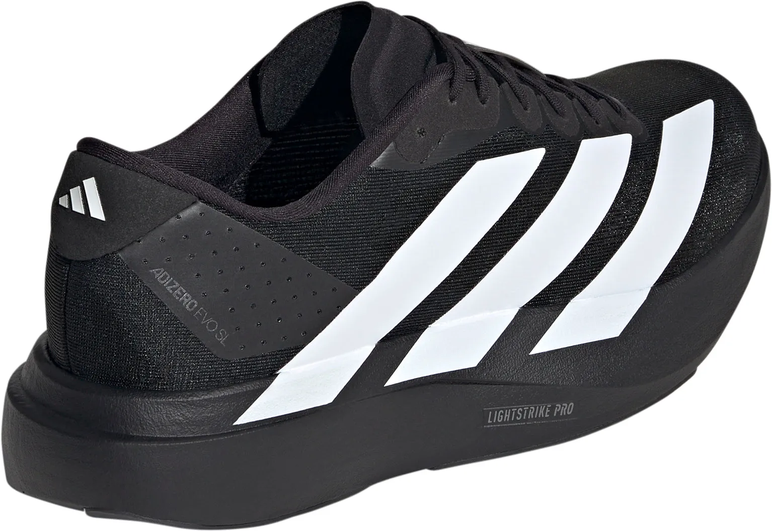 adidas Adizero EVO SL Mens Running Shoes - Black Form Fitting