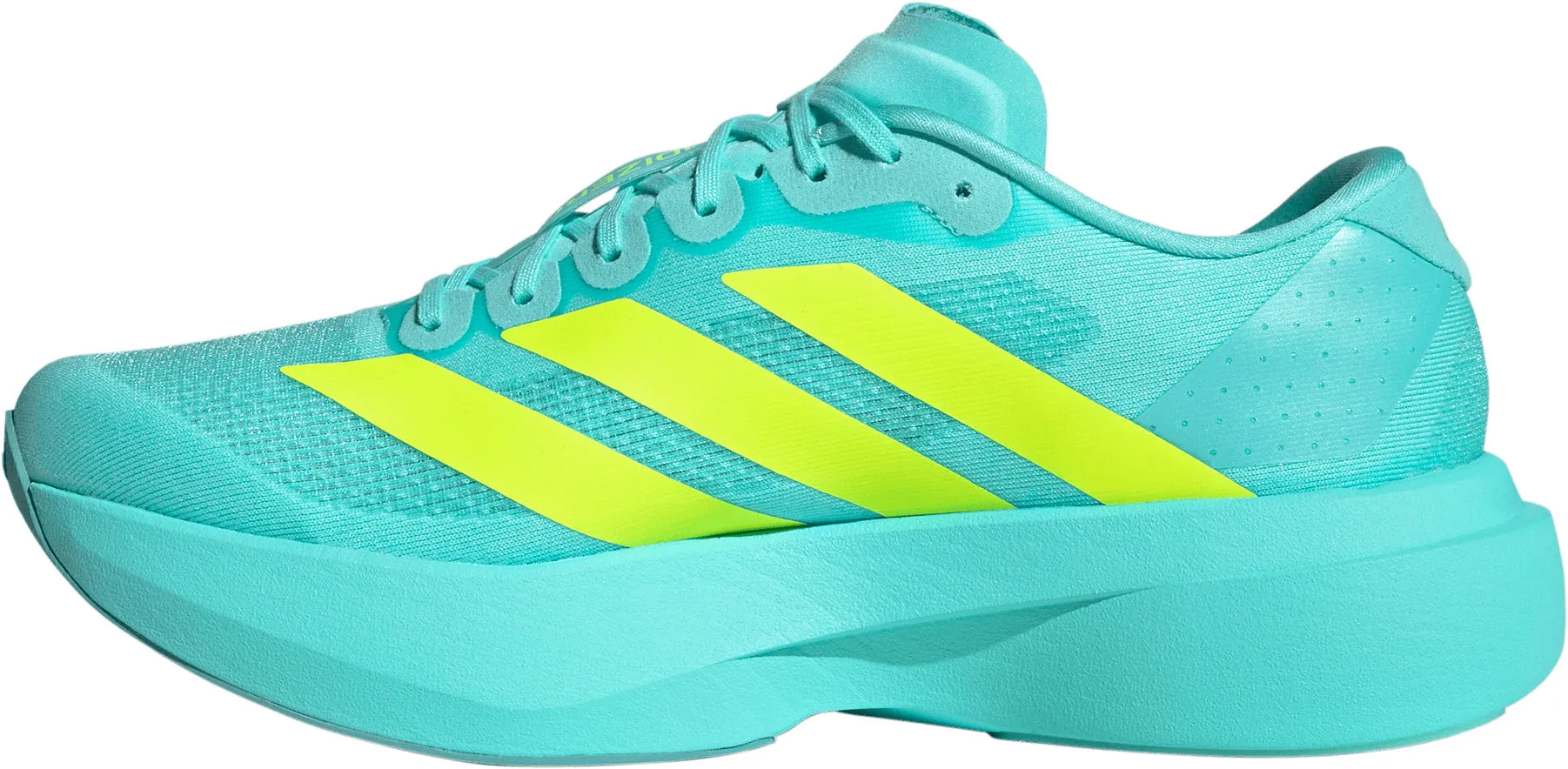 adidas Adizero EVO SL Mens Running Shoes - Green Everyday Movement Hydrophobic Fabric