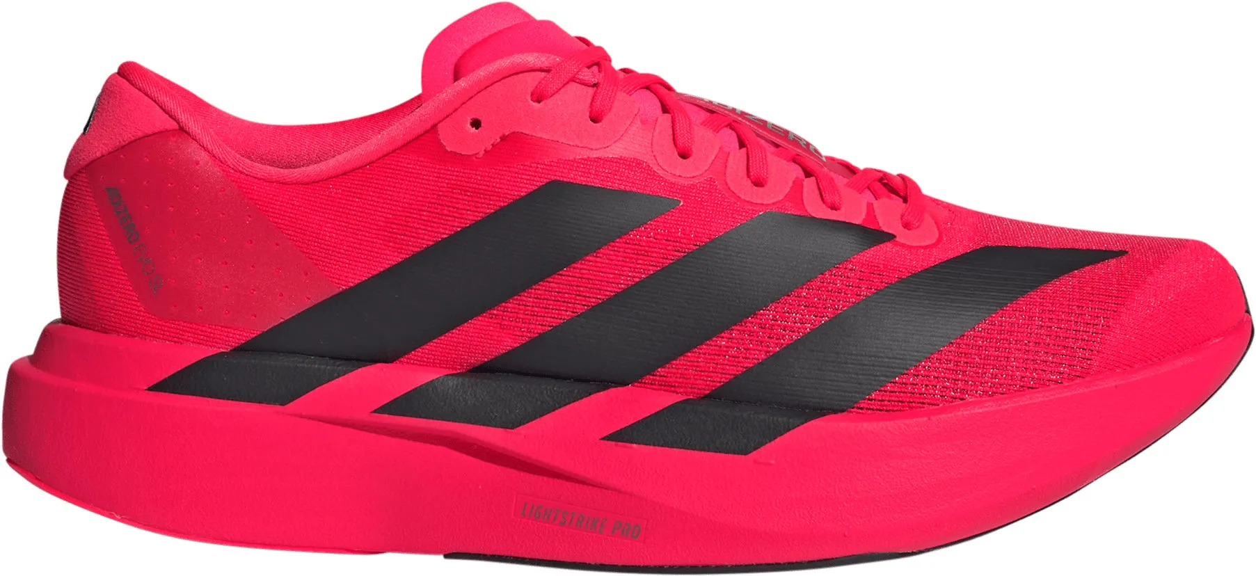 adidas Adizero EVO SL Mens Running Shoes - Red Dynamic Arch Bridge Adjustable Laces