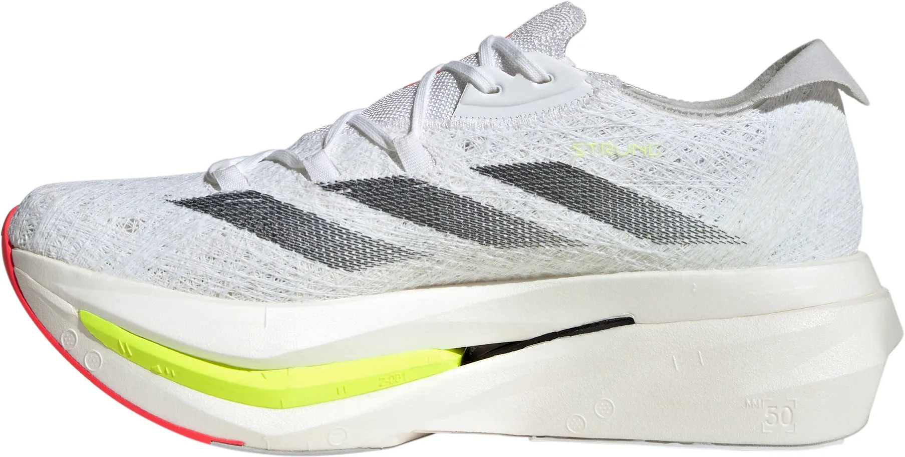 Supportive Lining adidas Adizero Prime X 2.0 Strung Running Shoes - White