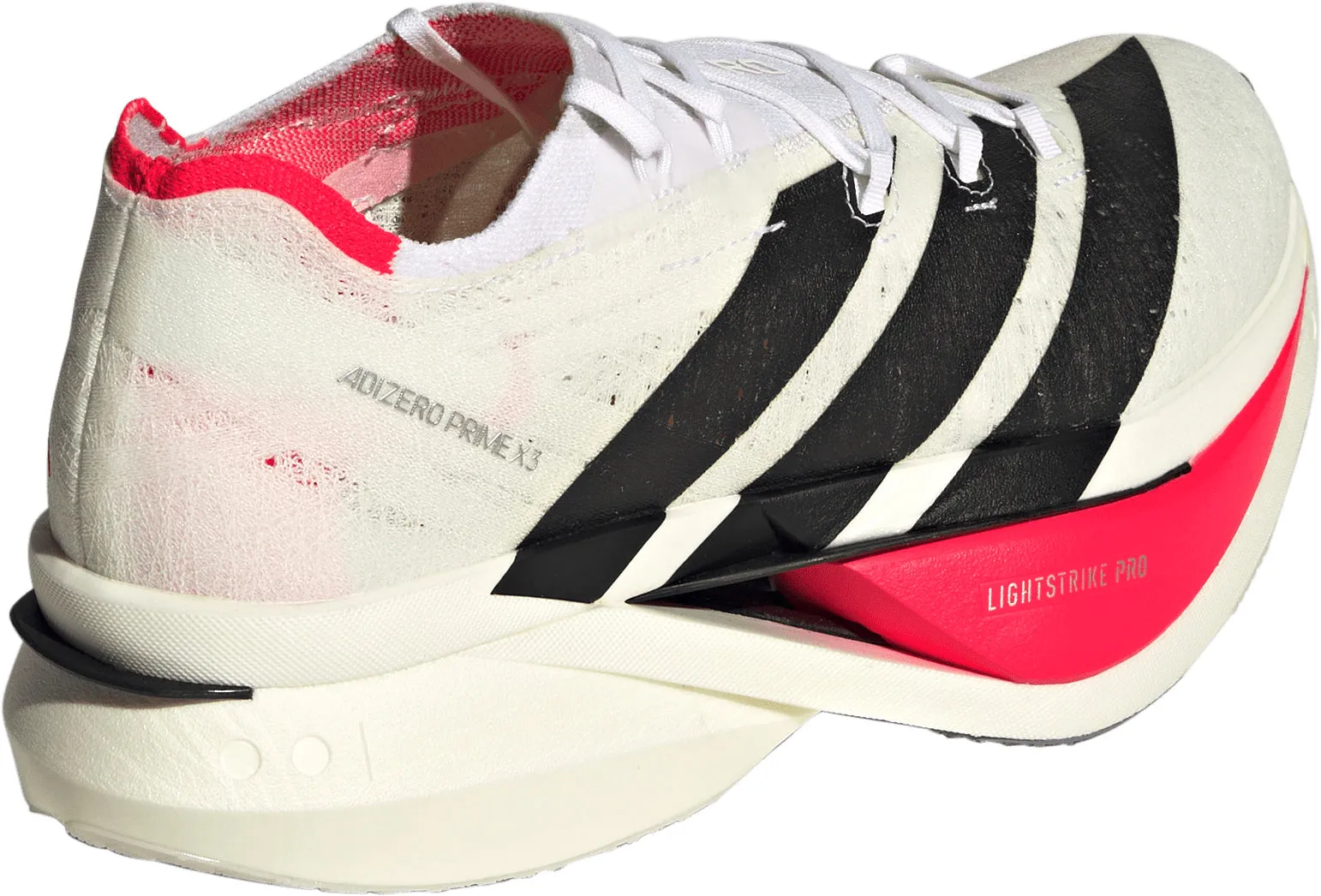 adidas Adizero Prime X3 Strung Running Shoes - White Comfort Inserts