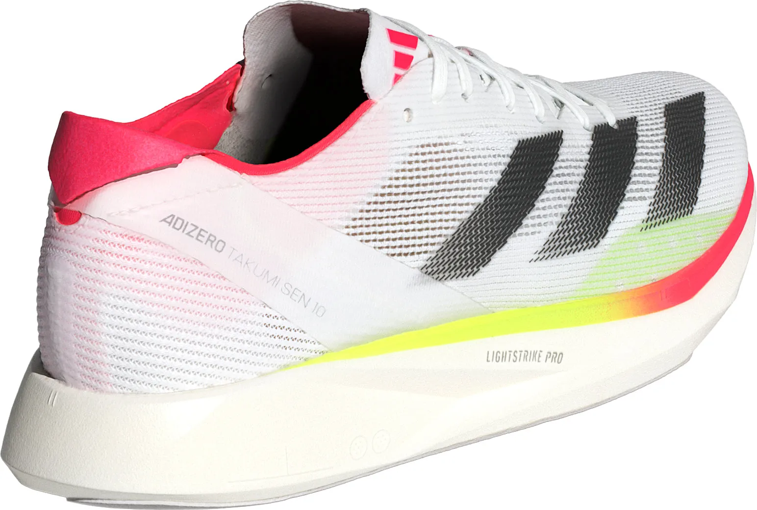 adidas Adizero Takumi Sen 10 Womens Running Shoes - White Easy performance Microperforated Vamp