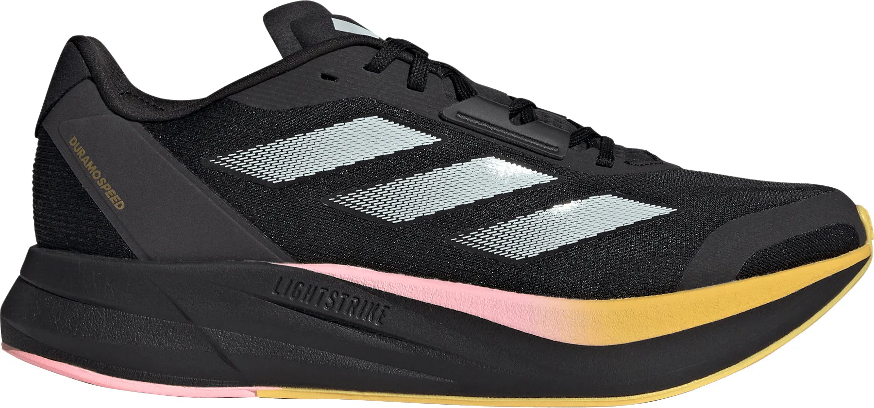 Balanced Support Low Use adidas Duramo Speed Mens Running Shoes - Black