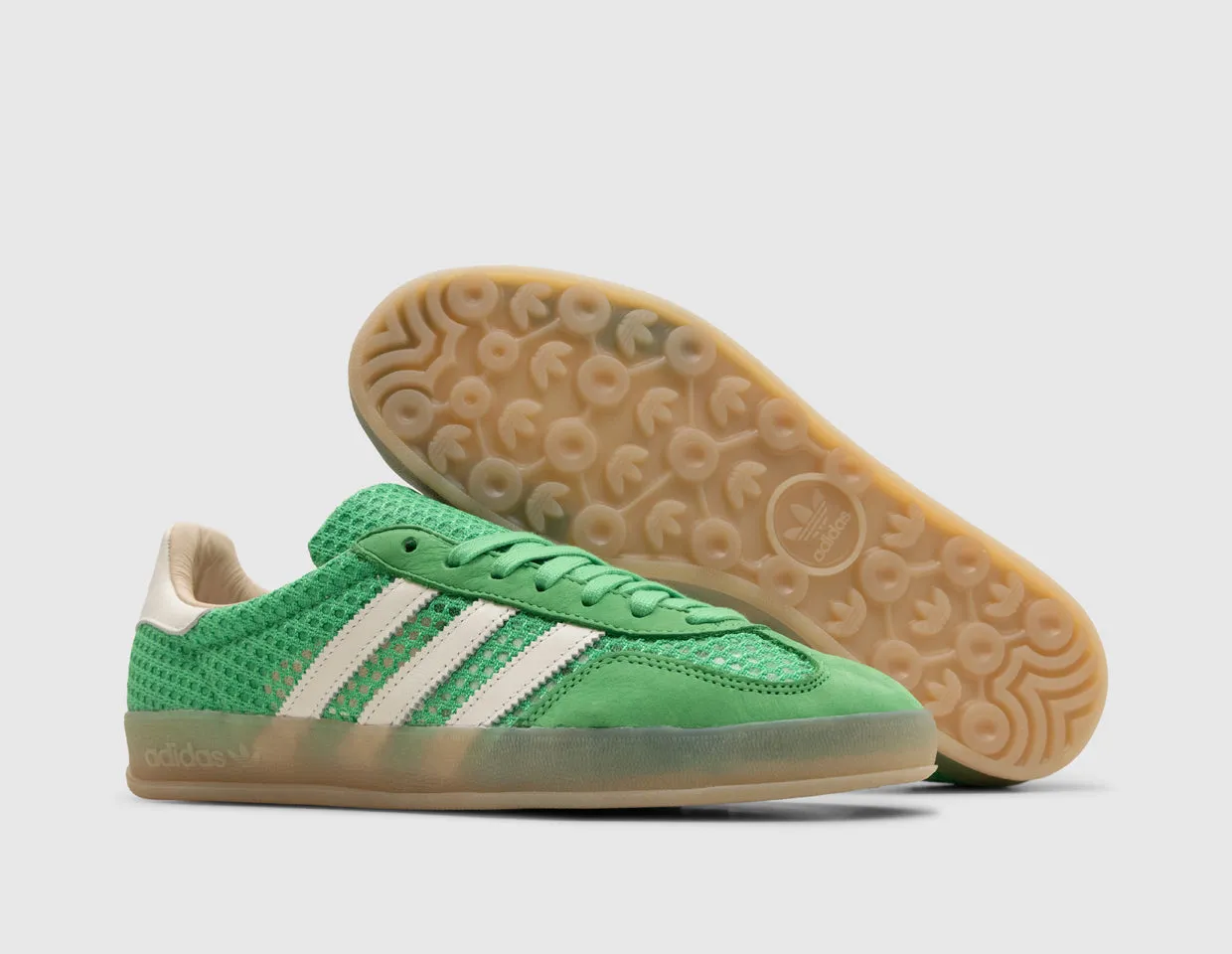 Non Slip Heel Counter adidas Originals Gazelle Indoor Energy Green / Off White - Magic Beige