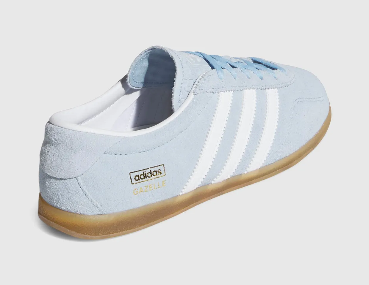 Costume Run minimalist - design shoes adidas Originals Women's Gazelle Lo Pro Clear Sky / White - Gum
