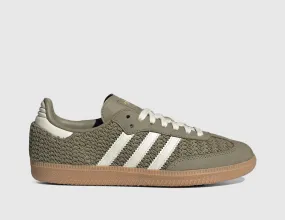 adidas Originals Women's Samba OG Orbit Green / Cream White - Gum running with a molded insole Performance - enhanced