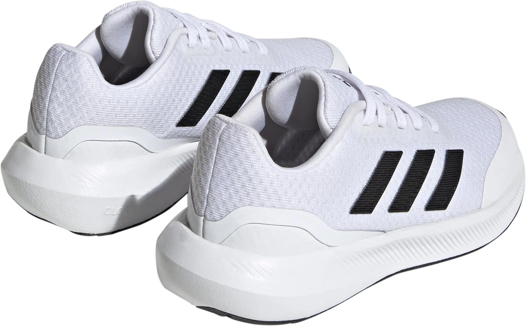 adidas Runfalcon 3.0 Junior Running Shoes - White Padded collar Stretchable Openings