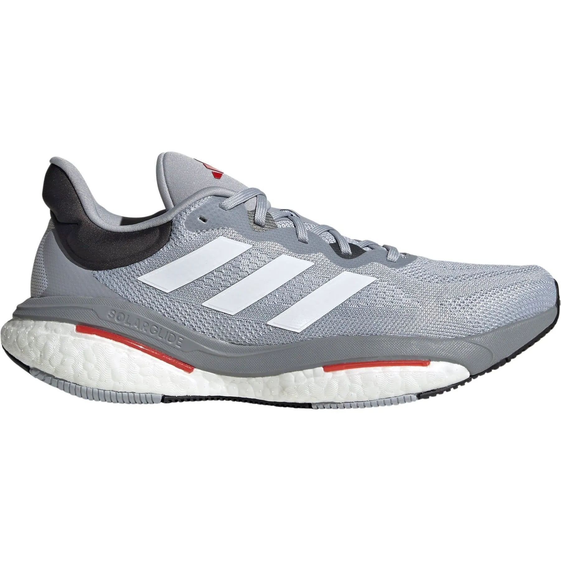 Reinforced Eyelet Durability Motion Contour adidas SolarGlide 6 Mens Running Shoes - Grey