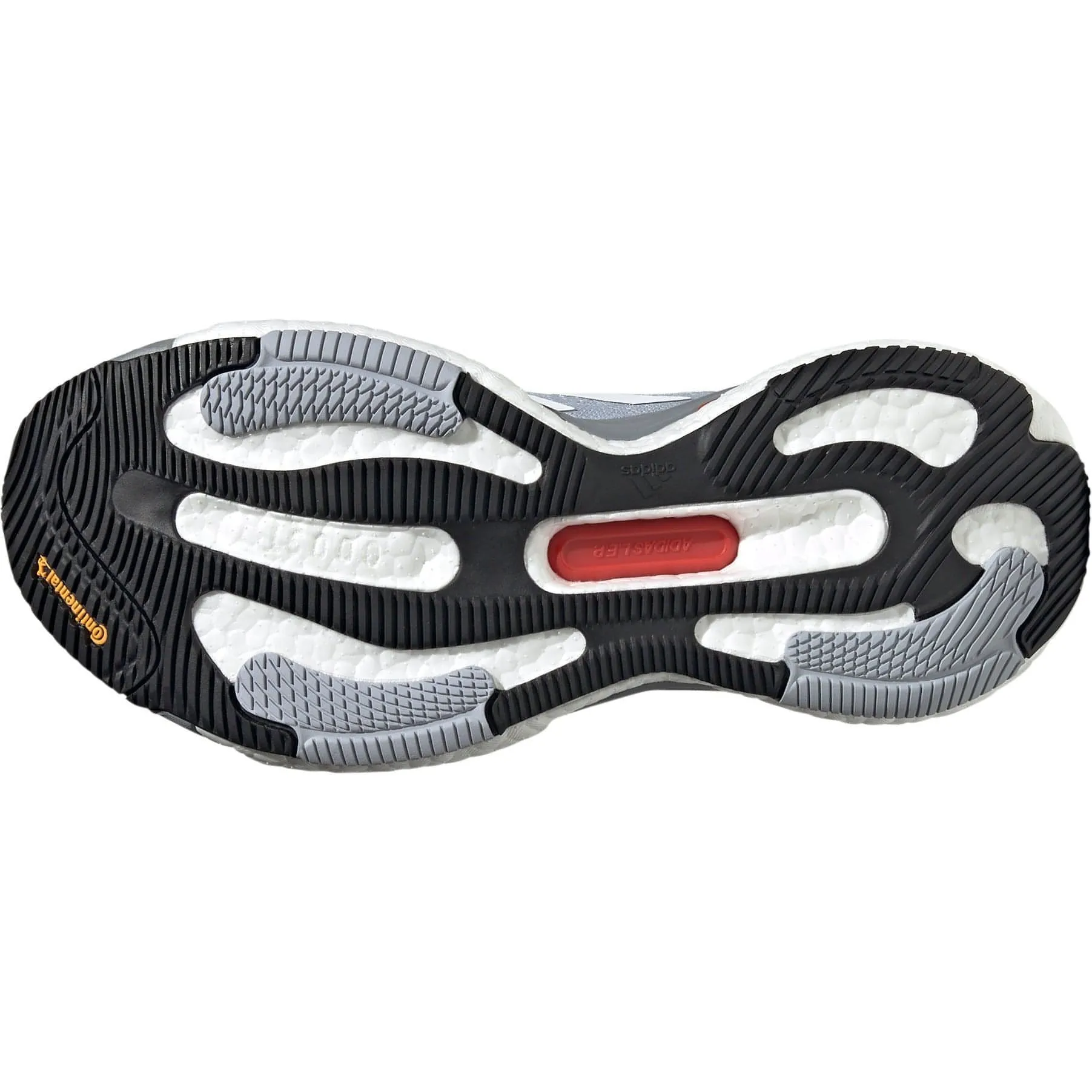 Non Slip Heel Grip adidas SolarGlide 6 Mens Running Shoes - Grey