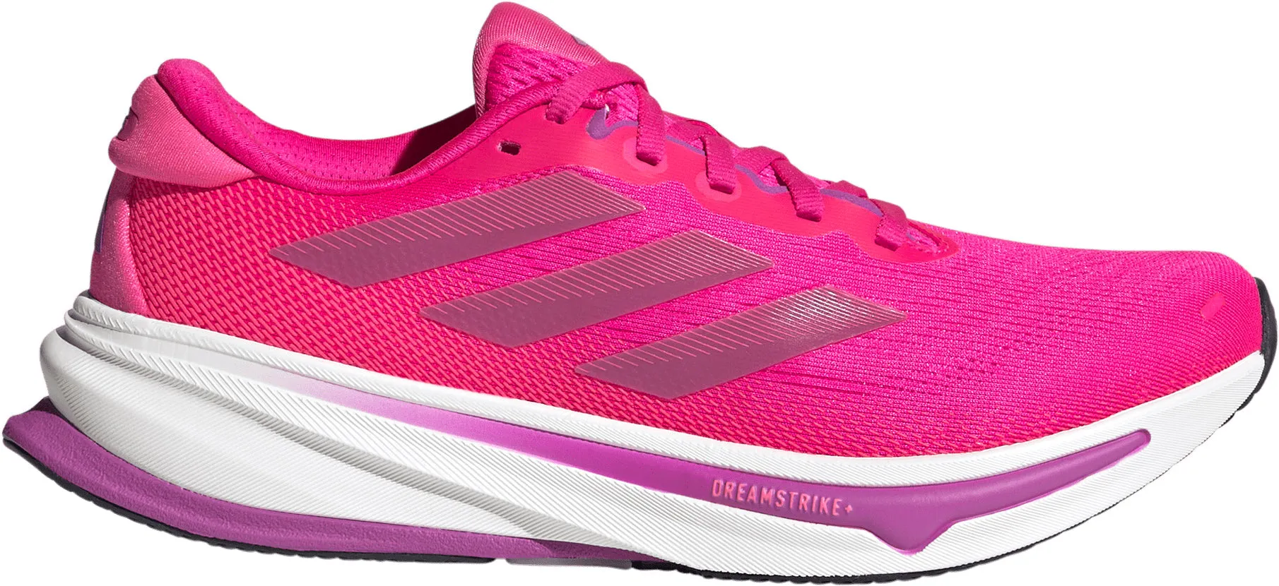 adidas Supernova Rise 2 Womens Running Shoes - Pink Low Profile Drop