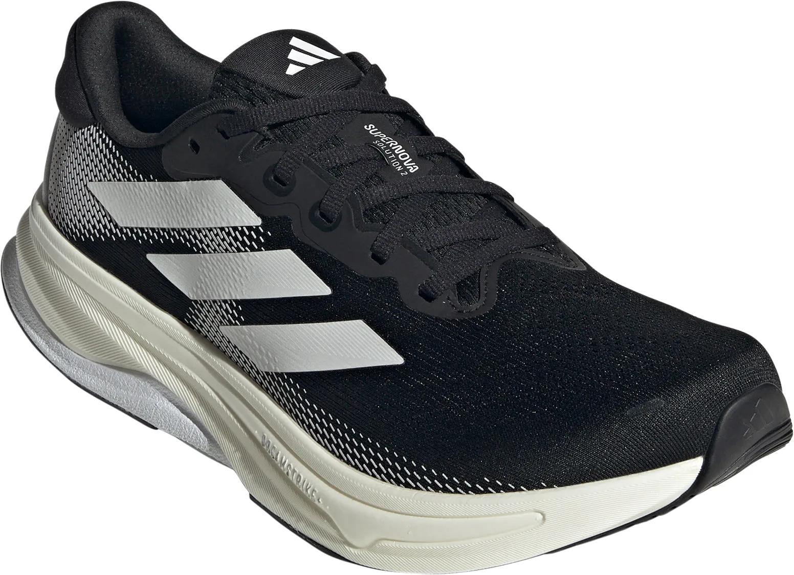 adidas Supernova Solution 2 Mens Running Shoes - Black Impact Resistant Plate Bold Style