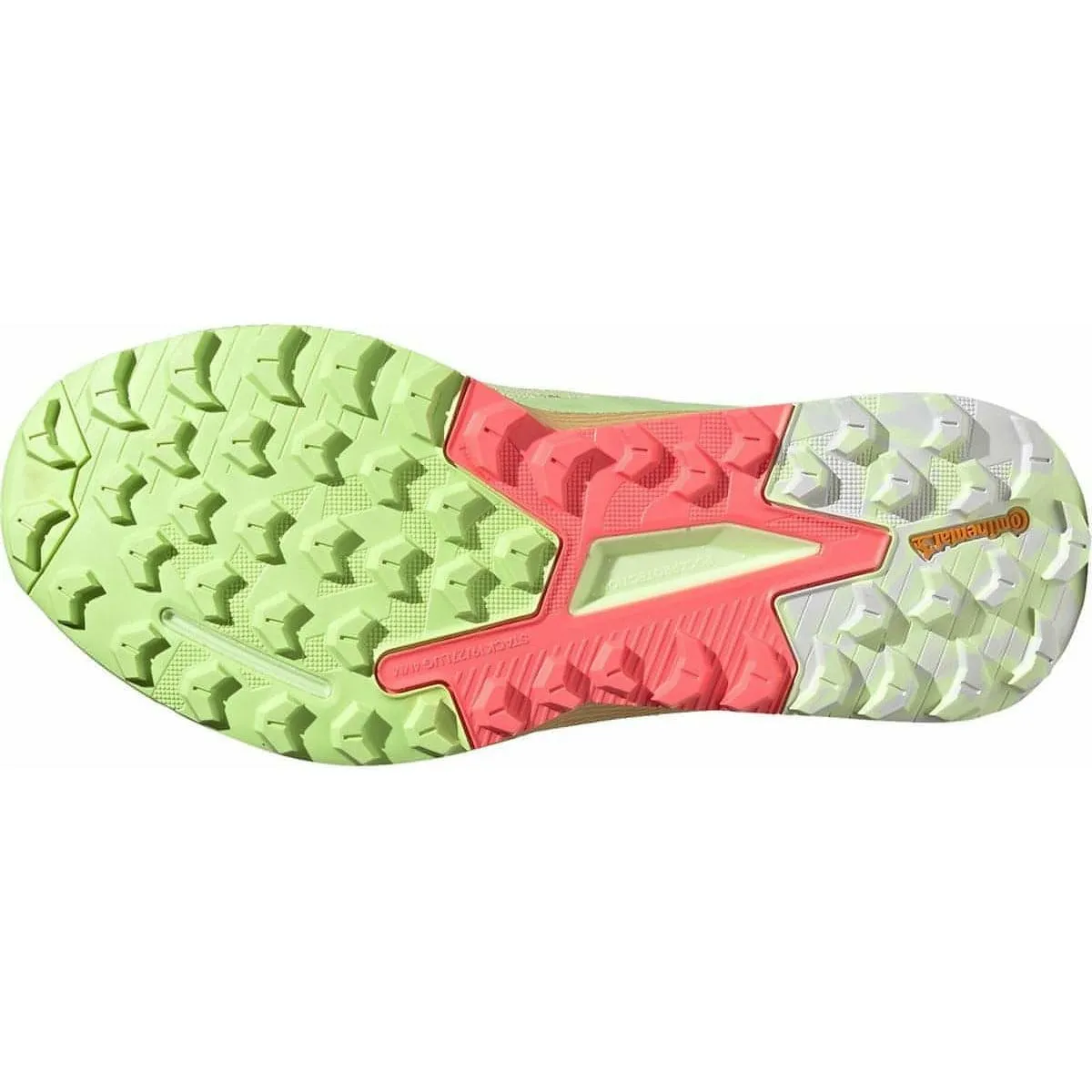 adidas Terrex Agravic Flow 2 Womens Trail Running Shoes - Yellow Hyperelastic Foam Seamless Interior