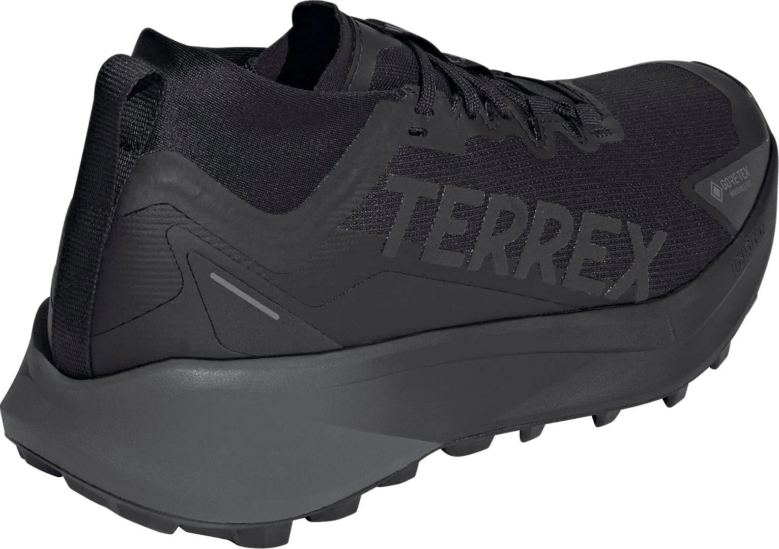 Stretchable Mesh adidas Terrex Agravic GORE-TEX Mens Trail Running Shoes - Black