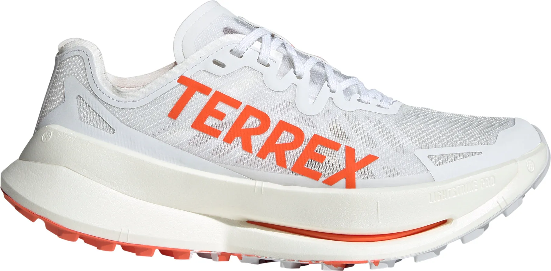 adidas Terrex Agravic Speed Ultra Mens Trail Running Shoes - White Energy Return Cushioning Lace   Up Style