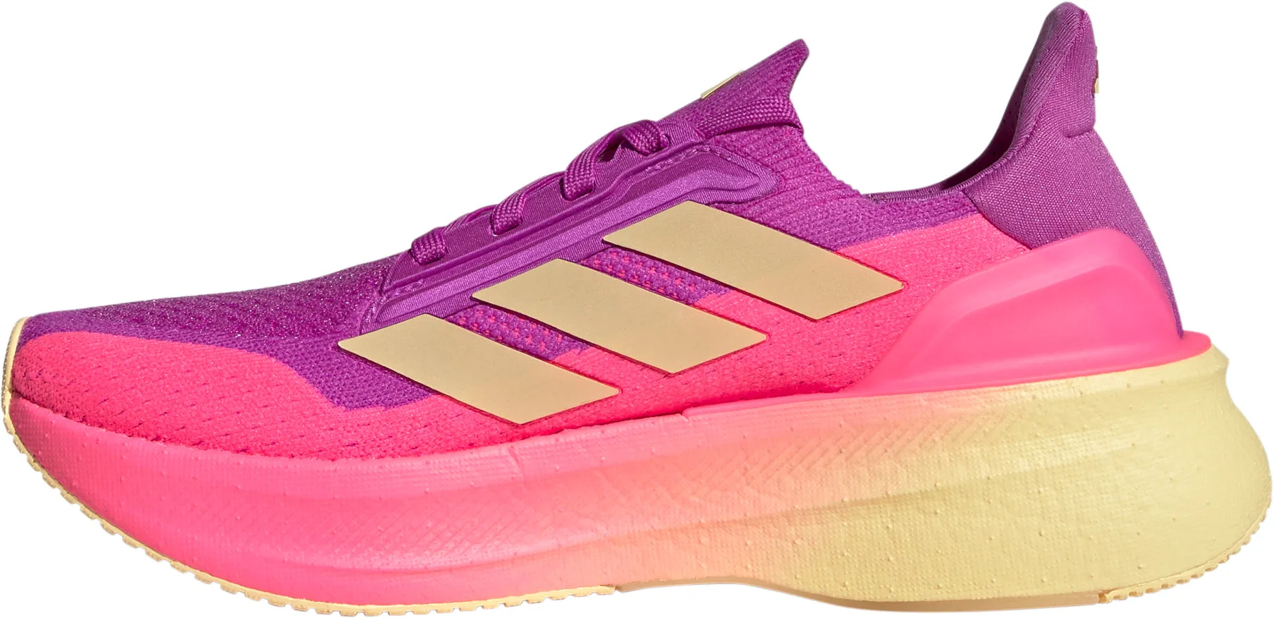 adidas Ultra Boost 5X Womens Running Shoes - Pink Moisture Management MeshFabric