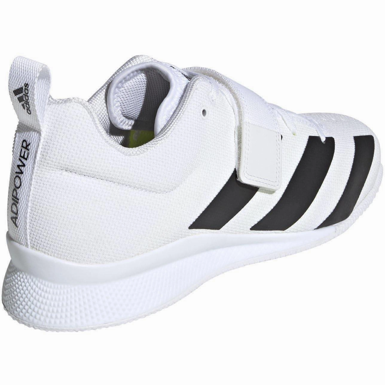 adidas Adipower 2 Weightlifting Shoes - White Supportive Control Heel Cushioning