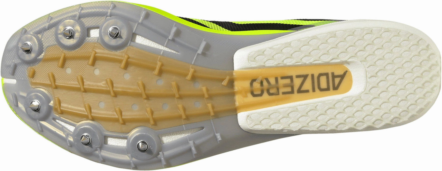 adidas Adizero Avanti XC Cross Country Spikes - Yellow Toe Alignment Footwear Gear
