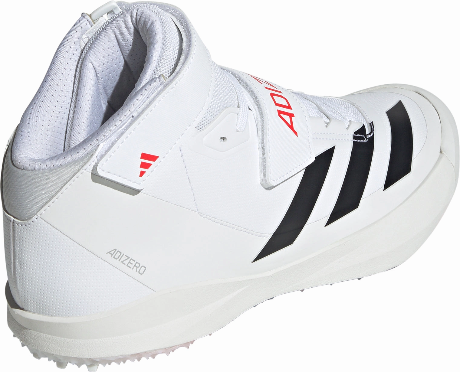 adidas Adizero Javelin Field Event Spikes - White Seamless construction Midfoot Lock