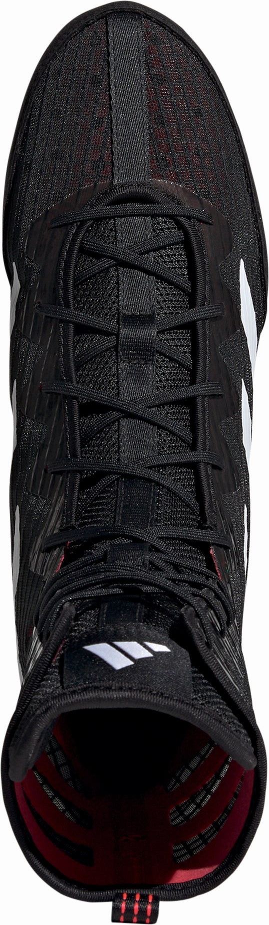Glossy Finish adidas Box Hog 4 Mens Boxing Shoes - Black