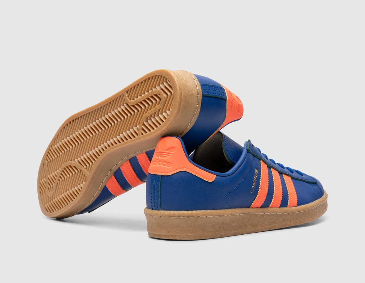 adidas Campus 80s Collegiate Royal / Solar Red - Gum - size? exclusive Smooth ride Breathable Jacquard Weave