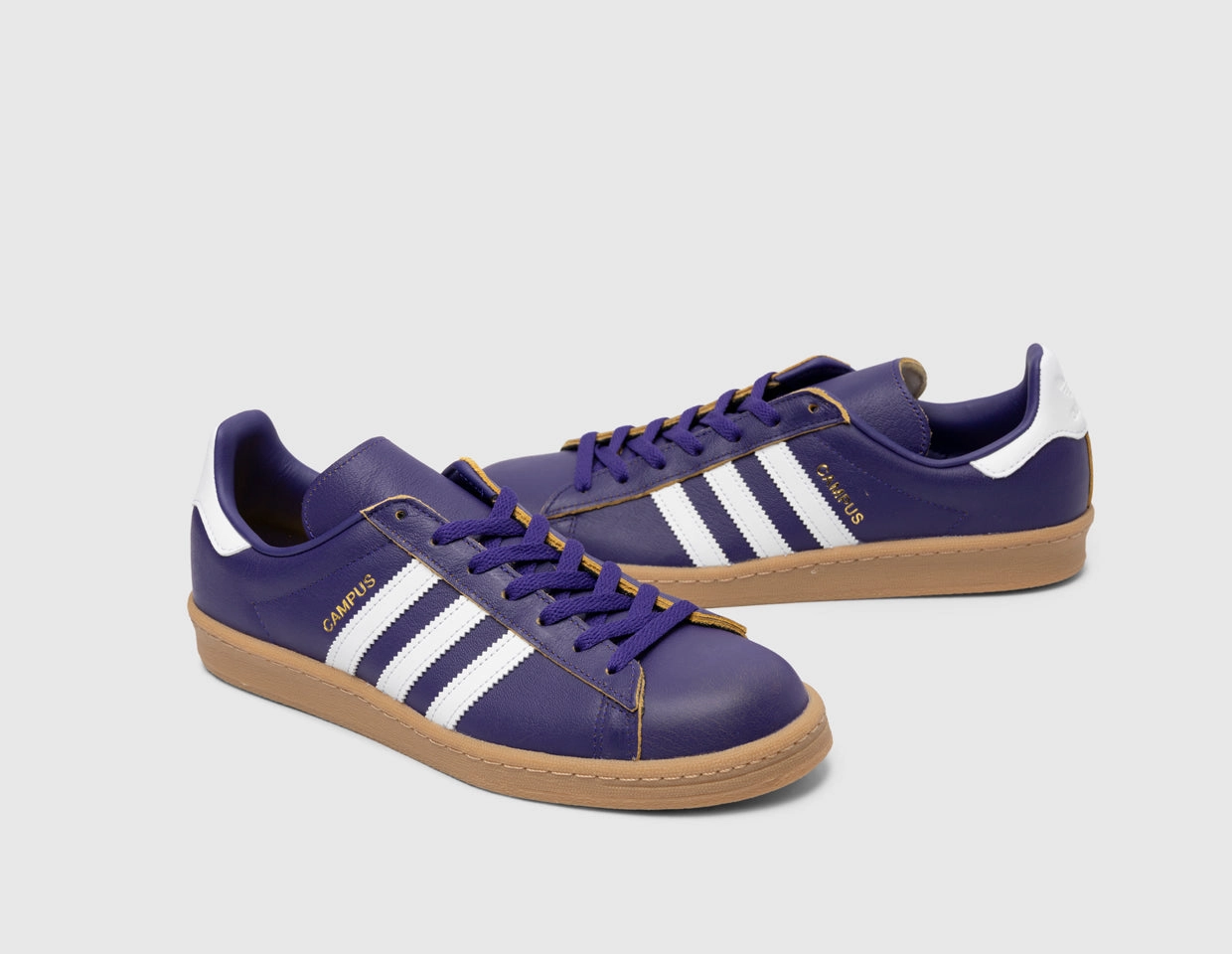 Indoor Training adidas Originals Campus 80s Collegiate Purple / White - Gum - size? exclusive