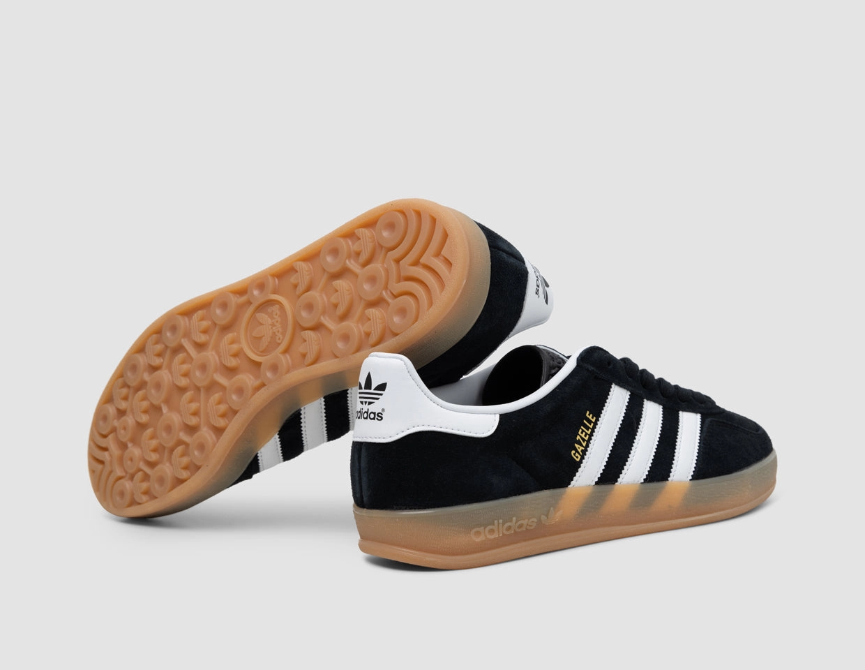 adidas Originals Gazelle Indoor Core Black / Fwtr White - Gum Orthopedic Support