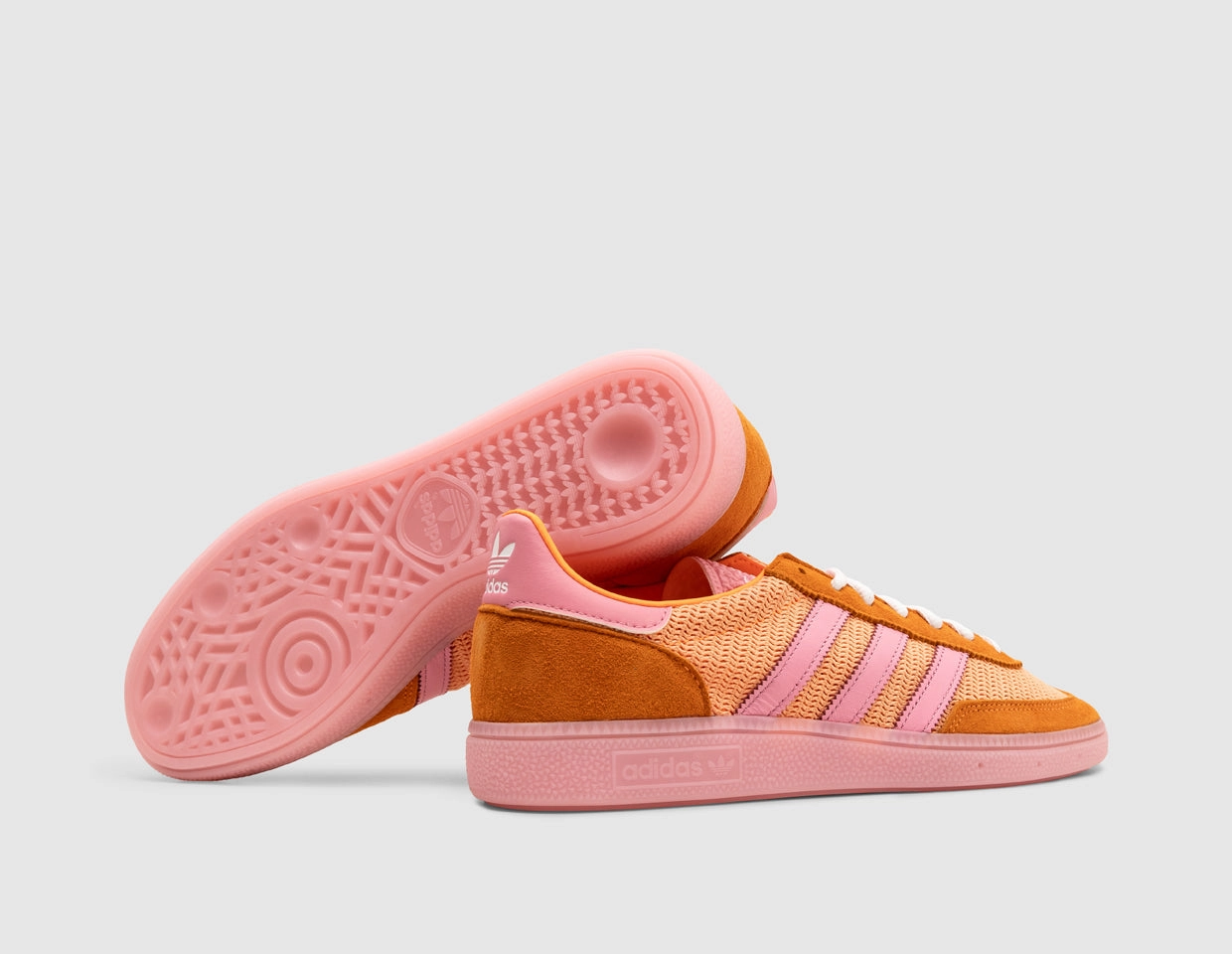 adidas Originals Handball Spezial Signal Orange / Bliss Pink - Ftwr White - size? exclusive Balanced Stack Height