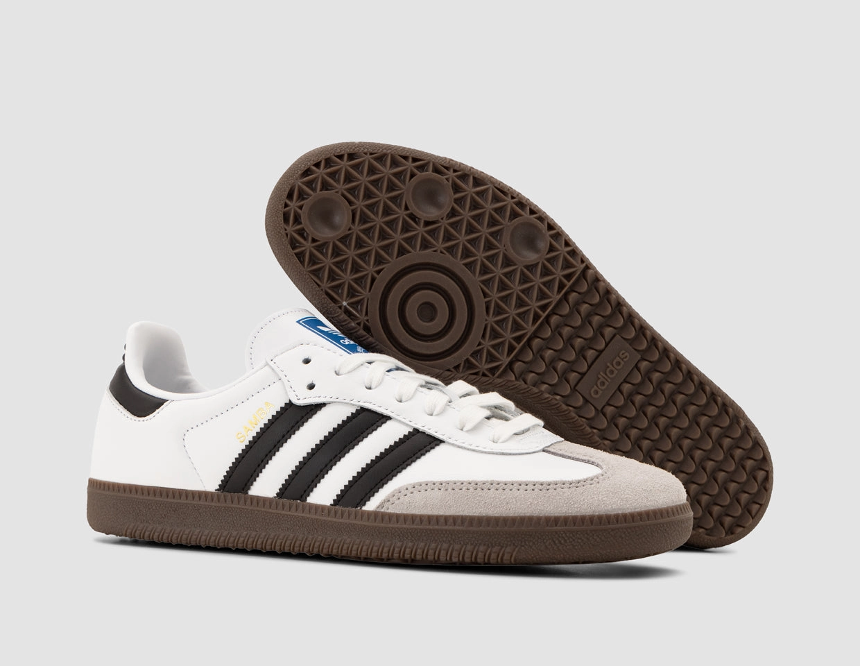 Moisture Wicking Interior Hyperelastic Frame adidas Originals Samba OG Cloud White / Core Black - Clear Granite
