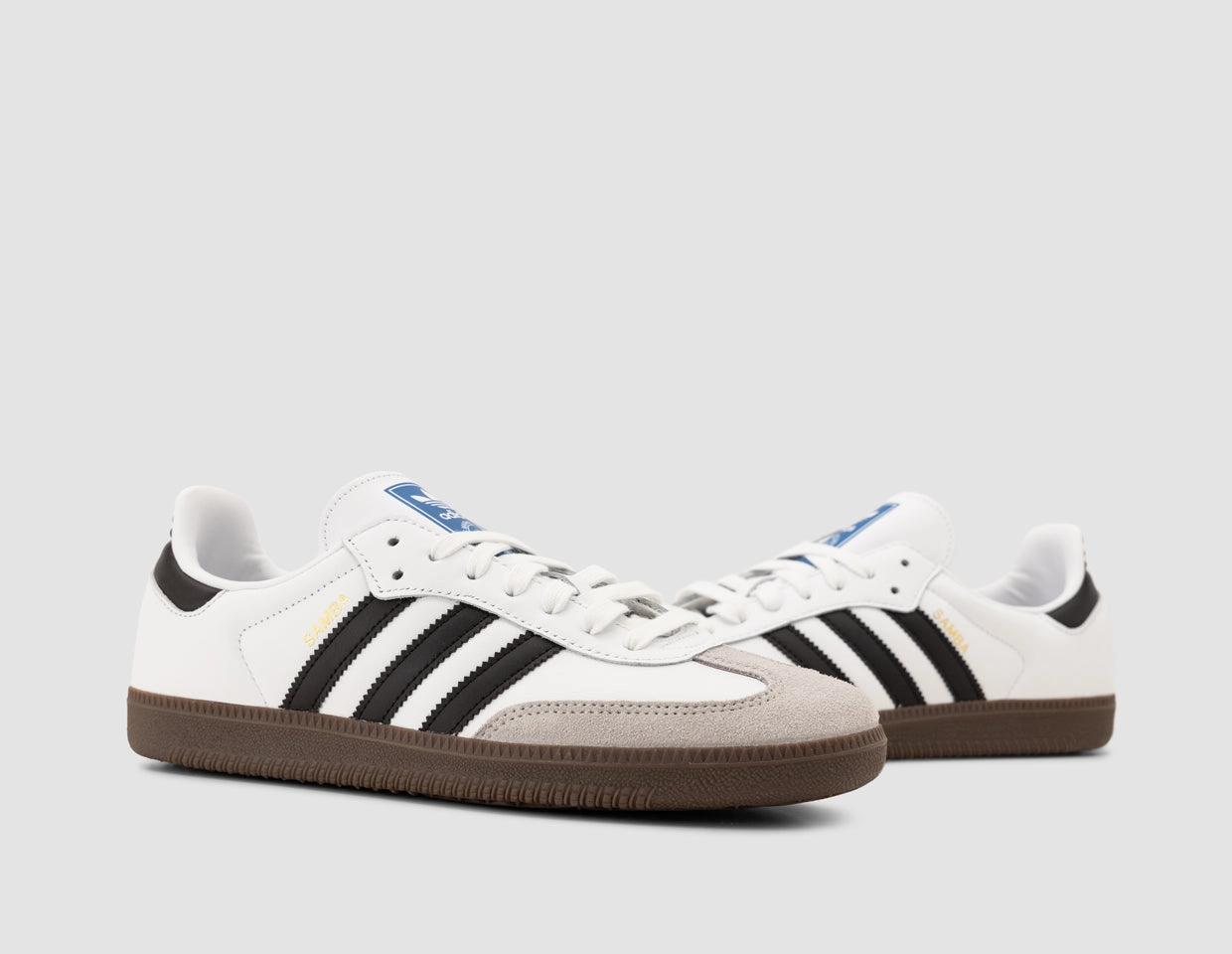 adidas Originals Samba OG Cloud White / Core Black - Clear Granite Heat Sealed Overlays Any Terrain