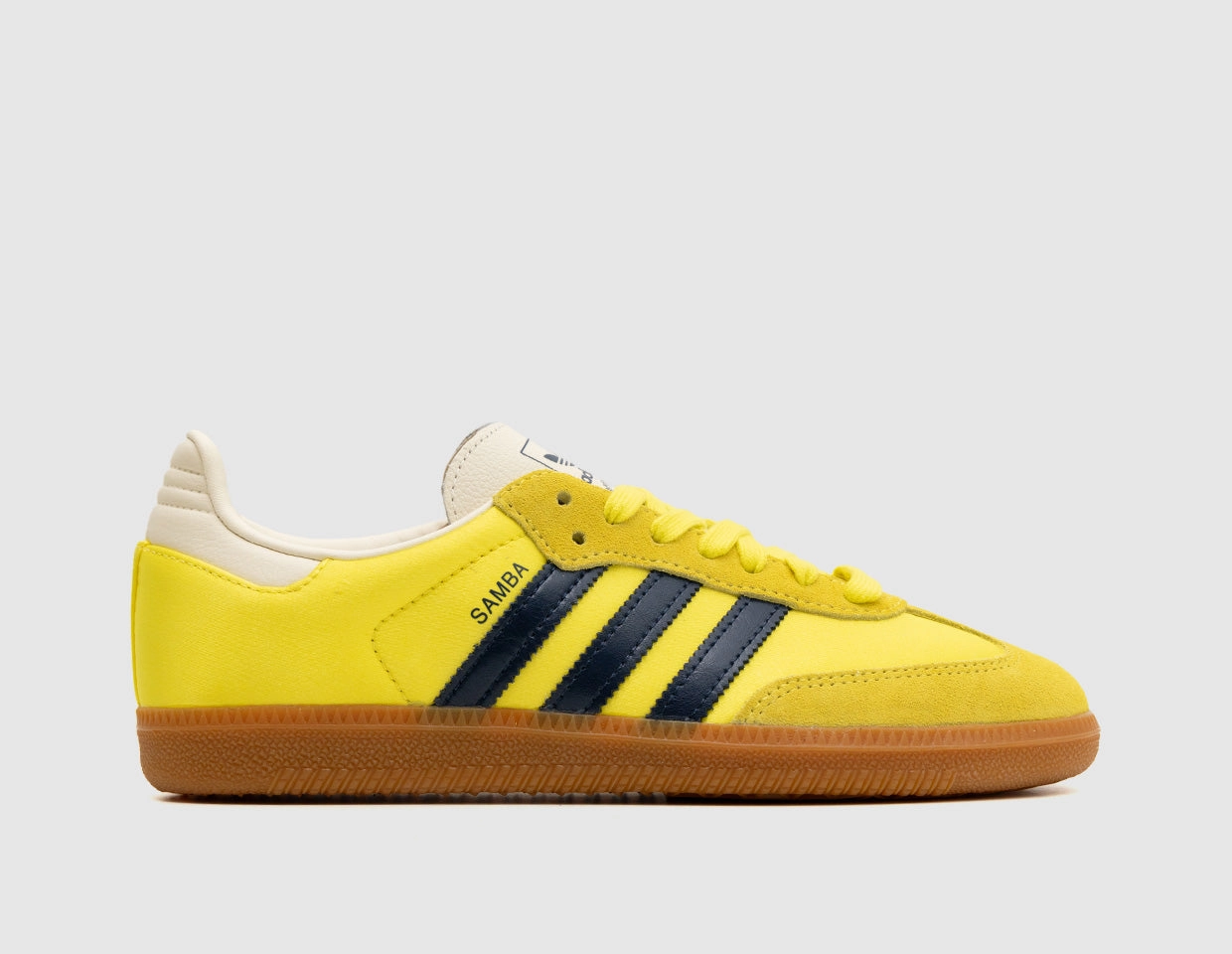 adidas Originals Women's Samba OG Shock Yellow / Night Indigo - Cream White Running Track