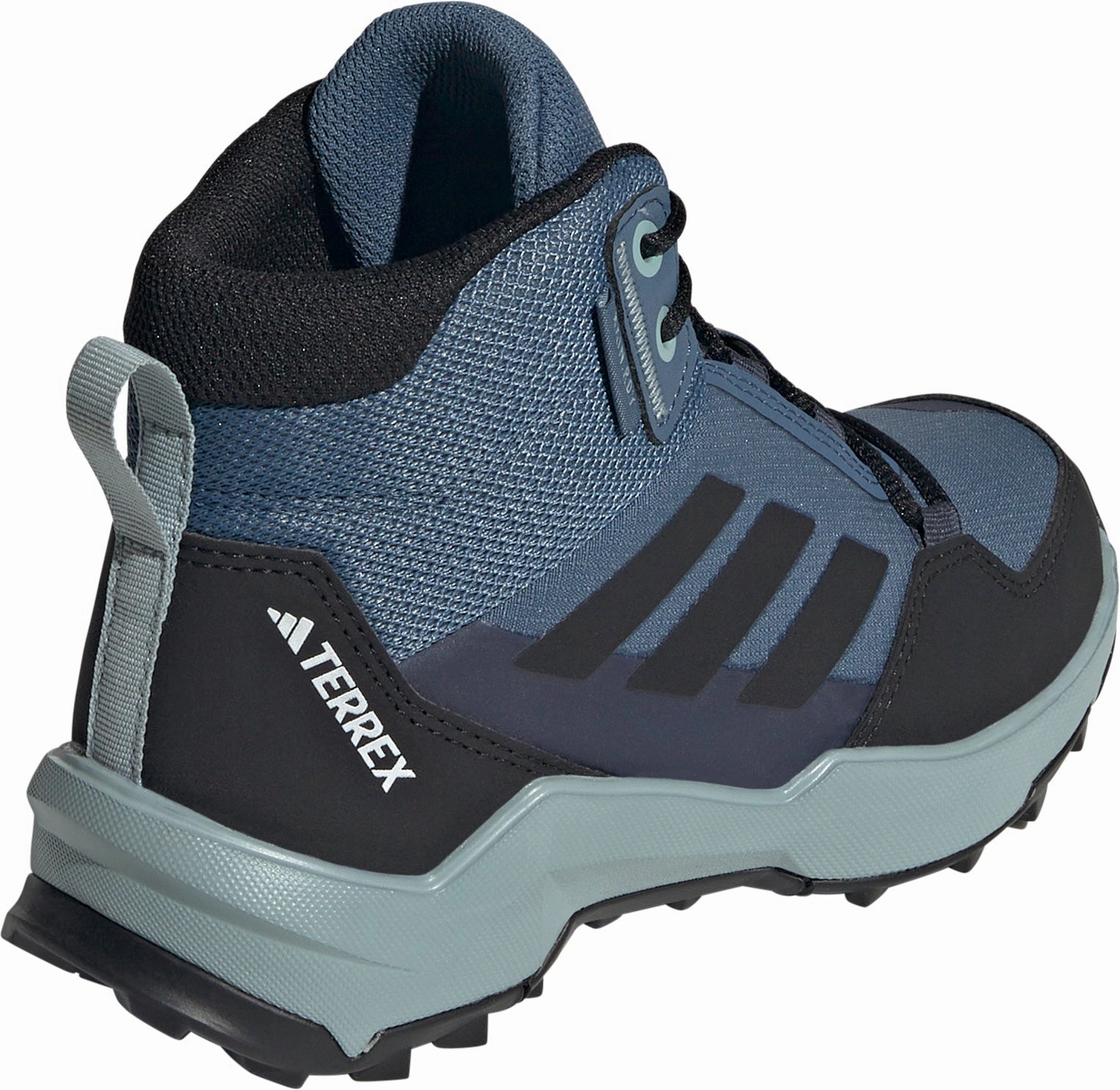 adidas Terrex AX4R Mid RAIN.RDY Junior Walking Boots - Blue Strong Cushion Endurance Gear